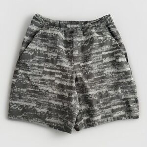 Lululemon Mens Shorts Small Gray Camo Athletic Training Gym Linerless 7" M7AS6S